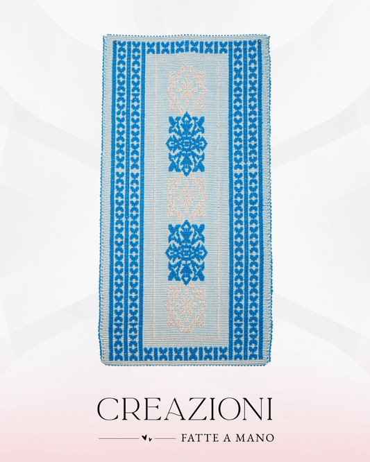 Tappeto Tessitura Azzurro